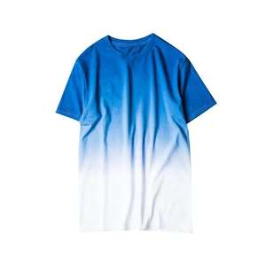 T-shirt en coton 100% uni, tricoté, dégradé, tie-dye, streetwear, surdimensionné, décontracté, mode, logo personnalisé, fabricant OEM ODM - Product Image 2