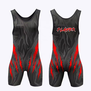 Wholesale High Quality Professional Wrestling Singlets Reversible Lightweight Stretch Spandex/Polyester Breathable Quick Dry - Product Image 1