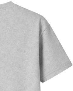 T-shirt en coton gris personnalisé pour femme avec nœud en strass minimaliste, manches courtes, col rond, haut décontracté tendance pour femme, personnalisable OEM - Product Image 6