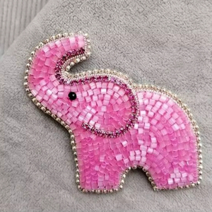 Alloy Lightweight Waterproof Eco-Friendly Embroidered Seed Beads Keychain with Custom Tag and Embroidery <b>Name</b> for Bag Charms - Product Image 1