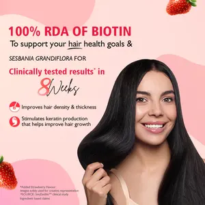 Siens by Dabur Cabello, Piel y Uñas (Botella de 3 gomitas) Ilumina la Piel Controla la Caída del Cabello Fortalece el Cabello y las Uñas Cultivo Silvestre - Product Image 3