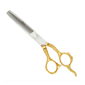 Dernière conception, ciseaux de coiffure professionnels confortables à manche ergonomique, lame en acier inoxydable tranchante, pliables pour hommes, pour la coupe et l'effilage des cheveux - Product Image 3