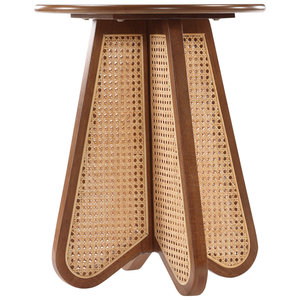 Table d'appoint rustique en bois massif pour meubles de salon - Product Image 3