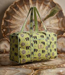 Sac fourre-tout matelassé à imprimé éléphant, grande capacité, sac à bandoulière, sac de voyage pour usage quotidien - Product Image 3