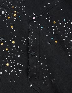 Star <b>Rhinestone</b> Zip Up Hoodies Women's Men's Casual Hooded <b>Jackets</b> Unisex Loose Crystal Y2K Pocket Sweatshirts - Product Image 5