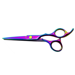 Tijeras de peluquería de titanio multicolor para uso doméstico y en salones, tijeras de peluquería de acero inoxidable alemán. - Product Image 2