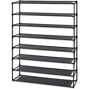 8-Tier Detachable Non-Woven Waterproof Fabric <b>Shoe</b> <b>Rack</b> Simple Assembly Space-Saving Stackable <b>Storage</b> Tower Organizer - Product Image 1
