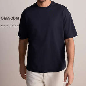 OEM ODM Plus Men's Oversized Supima Cotton Quick Dry Breathable Knitted Short Sleeve Crew Neck Casual T-Shirt 4XL Bangladesh - Product Image 1