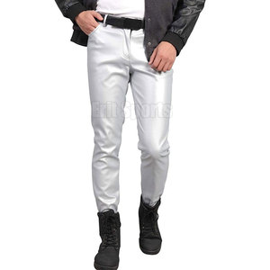 Pantalon en cuir pour homme, design personnalisé, couleur au choix, haute qualité, pour l'hiver, usage extérieur, coupe droite, taille mi-haute, léger, décontracté - Product Image 2