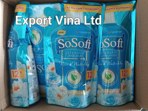 SoSoft <b>Liquid</b> Detergent Rose and Waterlily Refill 360ml x 12 - Product Image 2