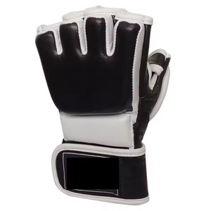 Nouveaux gants de boxe MMA en cuir épaissi pour adultes, respirants, à lacets, pour l'entraînement Sanda, triple doublure intérieure, personnalisables - Product Image 3