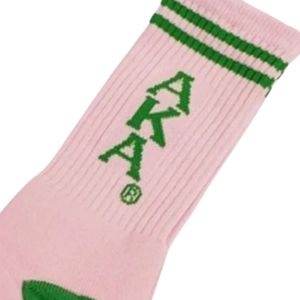 Pink Green <b>Socks</b> Women One Size Fits Most Crew <b>Socks</b> Casual Fashion Cotton <b>Socks</b> Athletic Style Comfortable Footwear - Product Image 2