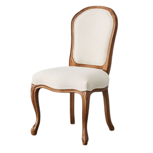 Chaise de salle à manger en teck massif à hauteur réglable, siège rembourré, design contemporain et antique, écologique, pour villas, restaurants, maison - Product Image 1