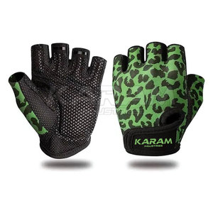 Half Finger Leather Sublimation Gym Fitness Training Gloves Breathable Unisex Sports Workout Low MOQ - Product Image 6