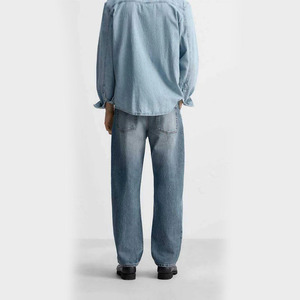 Trendy Men's Baggy Light Wash Denim Jeans latest oversized fit and relaxed comfort perfect for Y2K & streetwear men baggy jeans - Product Image 6