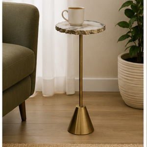 Modern <b>marble</b> <b>top</b> coffee <b>table</b> Gold brass frame living room Decorative <b>side</b> <b>table</b> furniture - Product Image 3
