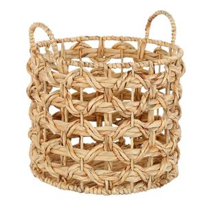 Cesta Moderna de Jacinto de Agua, Cesta Organizadora Tejida a Mano para Ropa, Juguetes, Guardería, Decoración de Dormitorio - Product Image 1