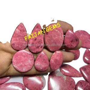Lote de cabujones de thulita rosa de buena calidad, lote de piedras preciosas naturales al por mayor, piedra suelta de thulita para piedra de joyería - Product Image 1