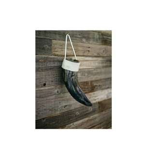 Par de Jarrones de Flores de Cuerno de Búfalo Antiguos, Artesanía Decorativa Única, Jarrón de Pared de Cuerno Natural Hecho a Mano, Estilo Rústico - Product Image 3