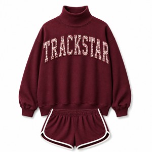 ชุดลำลองกางเกงขาสั้นคอเต่าลายทางสำหรับผู้หญิง รุ่น TS-STR-002 - Product Image 5