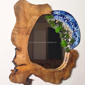 High Demanded Modern Natural Resin <b>Wall</b> <b>Mirror</b> for Bedroom <b>Vanity</b> or Entryway Hall Use Available at Factory Price From India - Product Image 1