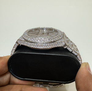 Best Quality Luxury Full Iced Moissanite <b>Diamond</b> <b>Watch</b> for Parties Weddings and Fashion Shows from India - Product Image 4