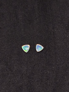 Natural Ethiopian Rainbow Opal 4MM Trillion Cut Best Quality Gemstone for Jewelry Making - Product Image 6