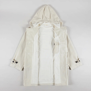 Wholesale <b>Men</b> Off-White <b>Wool</b> Blend Winter Warm Knitted <b>Wool</b> <b>Hooded</b> <b>Coat</b> Long Sleeveless Toggle Buttons Thick Winter Duffle <b>Coat</b> - Product Image 2