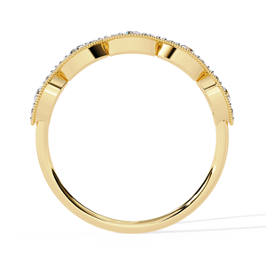 Anillos Apilables de Oro Sólido de 14K, Clásicos y Sencillos, con Diamantes Cultivados en Laboratorio CVD HPHT, para Uso Diario - Product Image 4