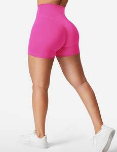 Shorts Deportivos Transpirables de Secado Rápido y Alta Elasticidad con Efecto Push-Up, Cintura Baja, Leggings Cortos para Gimnasio y Fitness, Shorts de Yoga Sin Costuras para Mujer - Product Image 3