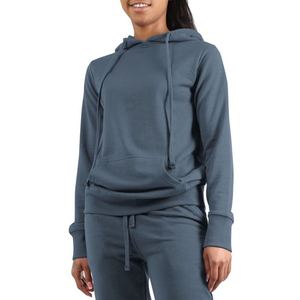 Sudadera con Capucha de Mujer de Alta Calidad, Tejida en Lana/Nylon, para Otoño, con Logotipo Frontal - Product Image 4