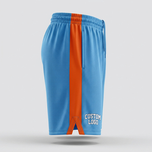 Pantalones Cortos de Baloncesto para Hombre, Casuales, Deportivos, de Malla, 100% Poliéster, Ecológicos, de Secado Rápido, para Correr - Product Image 2