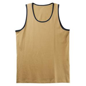 Débardeur sans manches pour homme, couleur unie, col rond, tricoté en coton, vêtement décontracté - Product Image 1