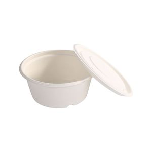 Bol jetable moderne en bagasse haute résistance pour l'emballage de la restauration rapide - Product Image 1