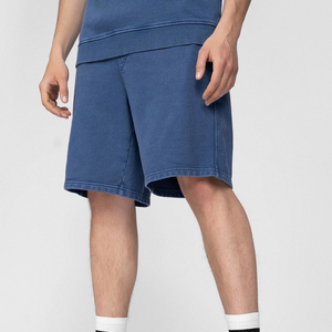Customized Logo Drawstring Waist Casual Shorts For Breathable Eco-Friendly High Street Windproof Men's Fleece Short - Product Image 1