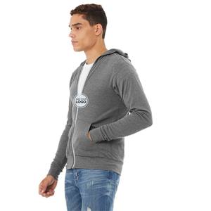 เสื้อฮู้ดซิปผู้ชาย แบรนด์ Bella Canvas รุ่นซิป น้ำหนักเบา แขนยาว สำหรับฤดูใบไม้ผลิ - Product Image 5