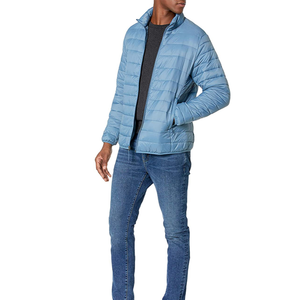 Veste d'hiver matelassée pour homme avec logo personnalisé, imperméable, coupe-vent, rembourrée, chaude, garnie de duvet, fermeture éclair, vêtements chauds d'hiver - Product Image 3