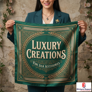 Custom Satin Printed Fashion Scarf Fabric Private Label Promotional Scarf OEM ODM Textile Manufacturer Supplier Custom Fabric - Product Image 3