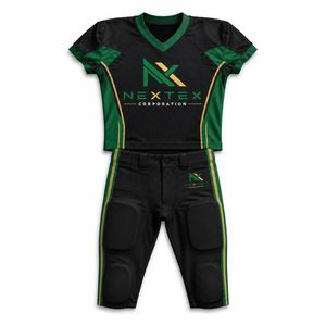 Custom Sublimation American Football Uniform Set Jersey and <b>Pants</b> with <b>Pads</b> - Product Image 6
