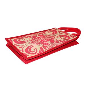 Bolsa para Botellas de Vino 100% Yute Natural con Asa Acolchada de Cuerda, Logotipo Personalizado, Bolsas de Compras para Dos Botellas de Whisky, para Regalos - Product Image 3