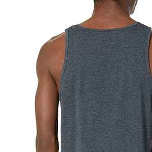 High Quality Custom Men's Sports Tank <b>Top</b> Breathable 100% Cotton Eco-Friendly <b>Sequined</b> Decoration Quick Dry Wholesale Logo Color - Product Image 5