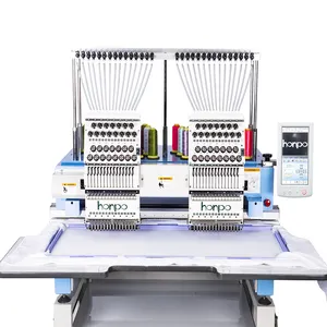 Honpo 2 head embroidery machine hot sale in south Africa double head embroidery machines cheap