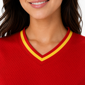 Camiseta Deportiva de Béisbol de Malla para Mujer, Personalizada, Cuello Redondo, Sublimada - Product Image 4