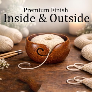 Wooden Yarn Bowls High Quality - Product Image 4