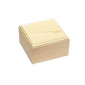 Plain Solid Rectangular Wooden <b>Box</b> with Lid Polished Natural Wood Storage <b>Box</b> for DIY Jewelry Gift Packaging Craft FASHION CRAFT - Product Image 4