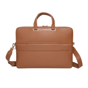 Sac messager vintage en cuir pour ordinateur portable, pour hommes et femmes, sac bandoulière pour le travail, les voyages et le bureau - Product Image 2