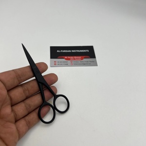 Tijeras Mini Personalizadas de Alta Calidad para Extensiones de Cabello, Herramientas Sostenibles de Acero Inoxidable con Color Negro Mate y Logotipo Privado - Product Image 6