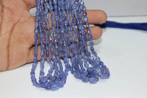 AAA Tanzanite 5*7mm perles de forme ovale lisse 16 pouces perles de pierres précieuses pour la fabrication de bijoux perles de pierre en gros - Product Image 5