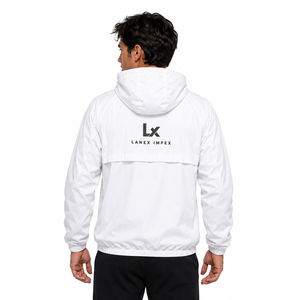 Custom Men’s <b>Lightweight</b> Windbreaker <b>Jacket</b> Waterproof Breathable Hooded Outdoor <b>Running</b> Hiking Sports <b>Jacket</b> OEM ODM Logo Print - Product Image 4
