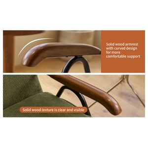 Sillón Moderno con Respaldo Alto, Tapizado en Tela con Patrón Colorido, Sillón Acolchado Suave para Sala de Estar con Patas de Metal - Product Image 5